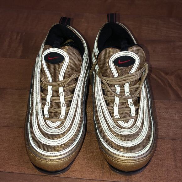 Nike Air VaporMax 97 Metallic Gold size 6 - Picture 6 of 12